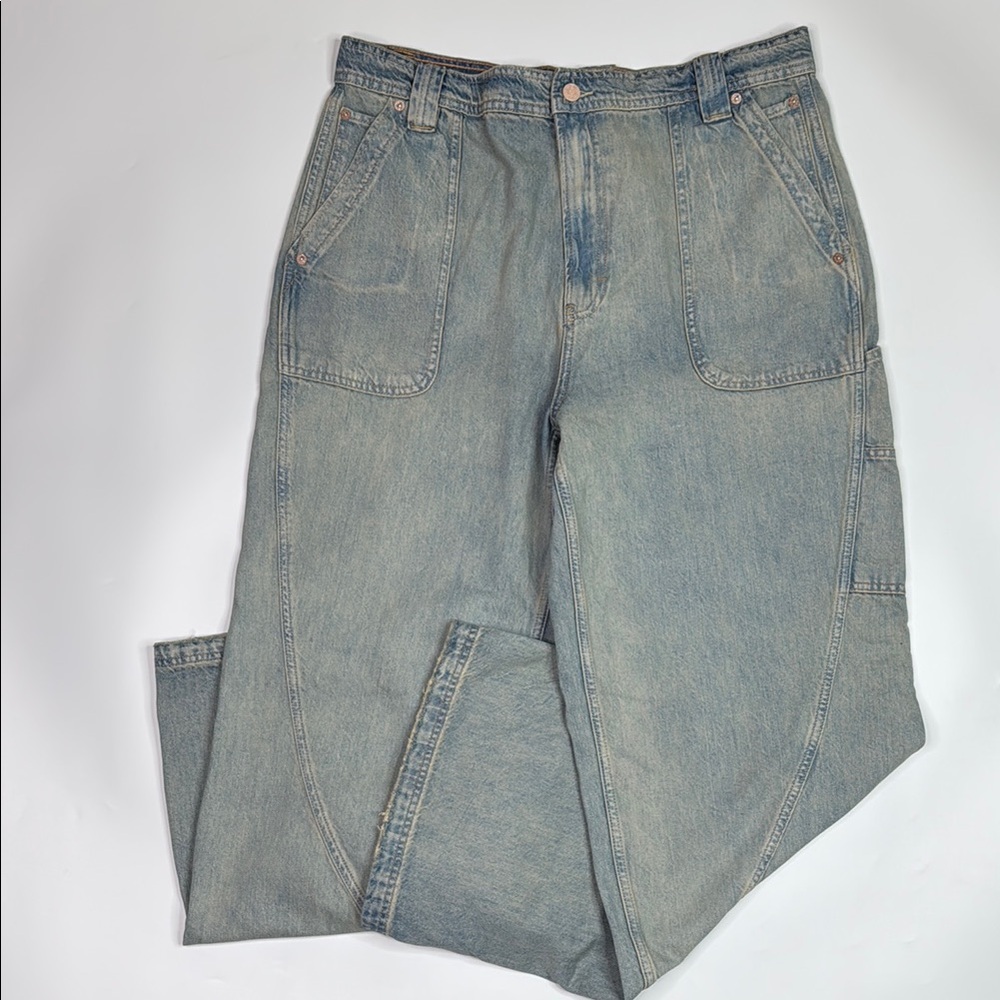We The Free Haywire High Rise Skater Leg Jeans Size 32 NWT